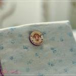 Wesley Purse In Linen Shabby Chic Roses And..