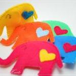 Yellow Love Cozy Elephant Coaster