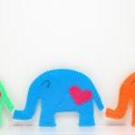 Blue Love Cozy Elephant Coaster