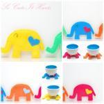 Love Cozy Elephant Coasters - Set Of Five